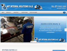 Tablet Screenshot of ndtintegralsolutions.com
